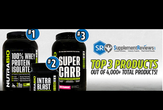 Top 3 Overall Rated Products on SupplementReviews.com