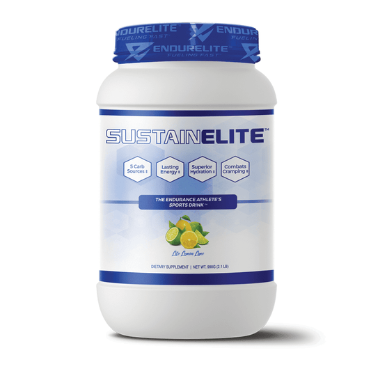 Bottle of Sustain Elite Supplement For Runners, Cyclists, And OCR Athletes