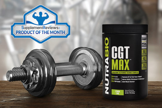 NutraBio's CGT-MAX Wins SupplementReviews.com Supplement of the Month for January 2018