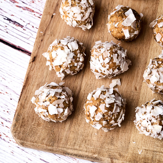 Lemon Poppy Seed Protein Bites