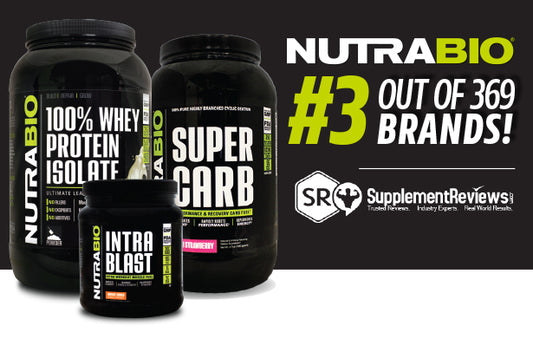 NutraBio Ranks #3 Brand Out of 371!