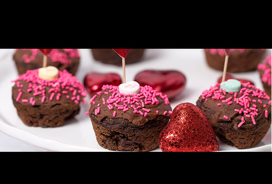 Valentine’s Double Chocolate Protein Cupcakes