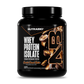 Nutrabio Whey Protein Isolate container with chocolate peanut butter flavor on a white background