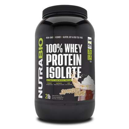 Bottle of Whey Potein Isolate Root Beer Float