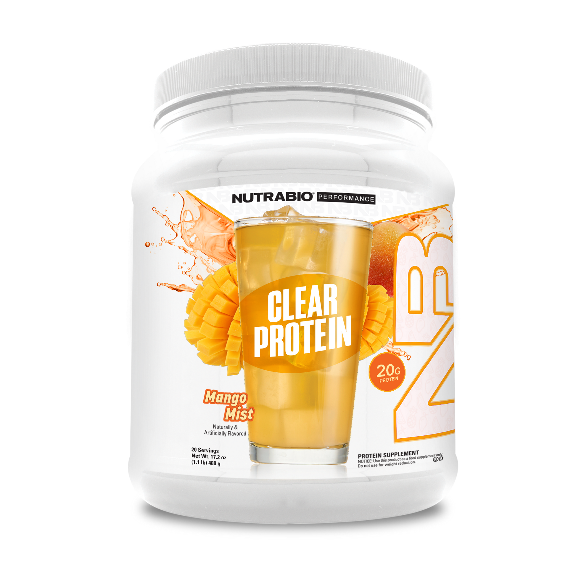 Clear Protein Mango Mist Bottle