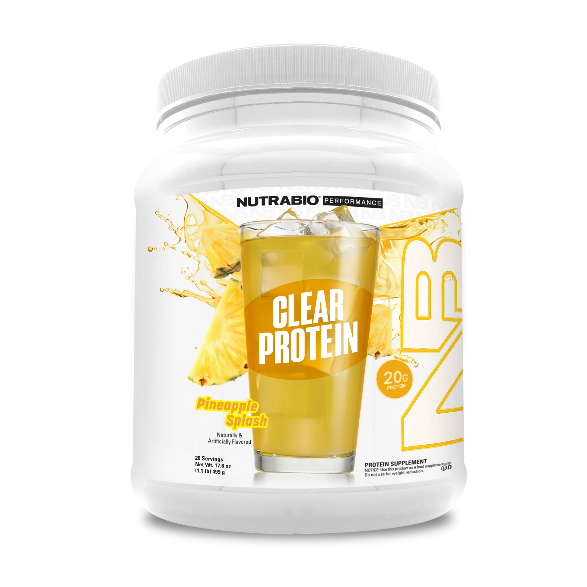 Clear Protein Pine Pineapple Bottle