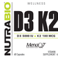 Vitamin D3 K2 (5000 IU D3, 180 MCG K2)