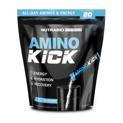 Amino Kick Stick Pack Bag Blue Raspberry