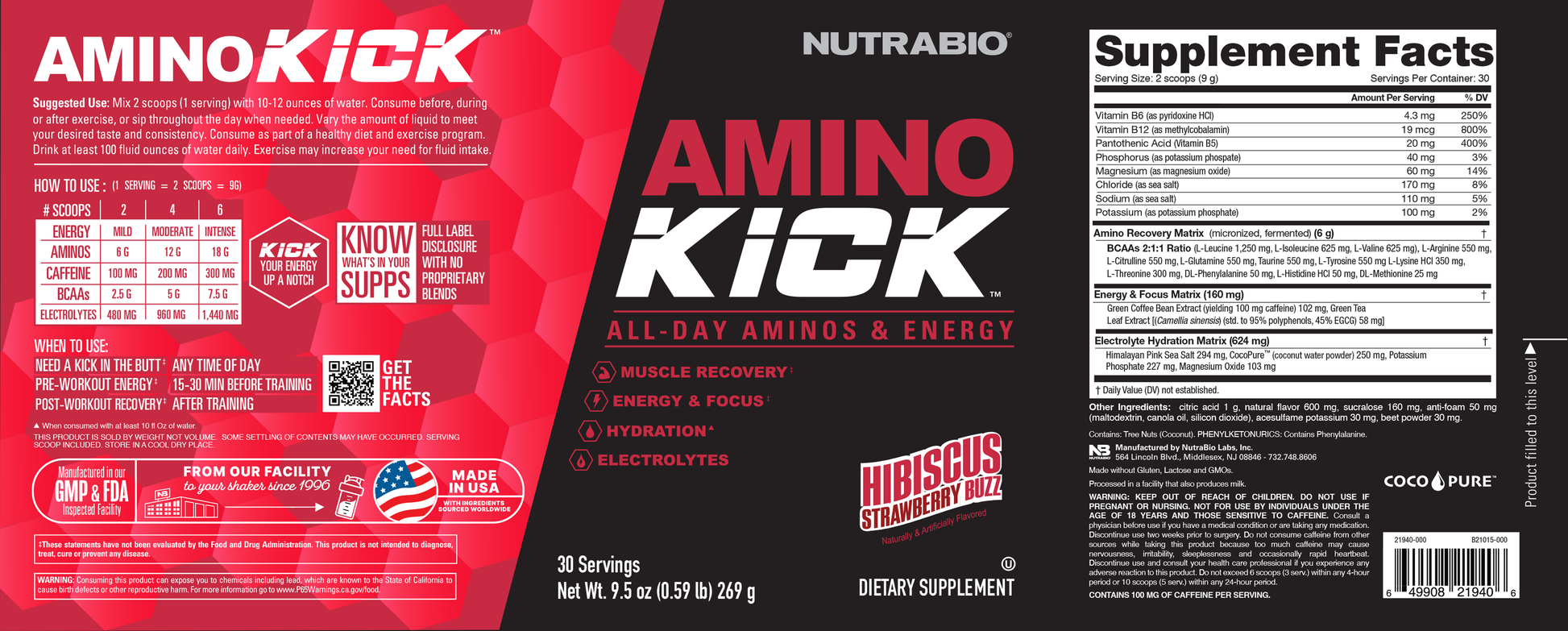 Amino Kick Mini Shaker Cup – NutraBio