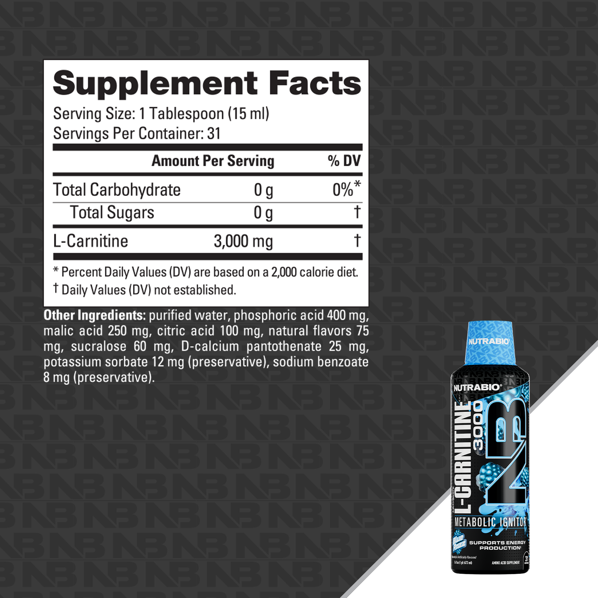 LeanShots Liquid L-Carnitine Shot (3000mg) | NutraBio Brands LeanShots Liquid L-Carnitine Shot (3000mg) | NutraBio Brands