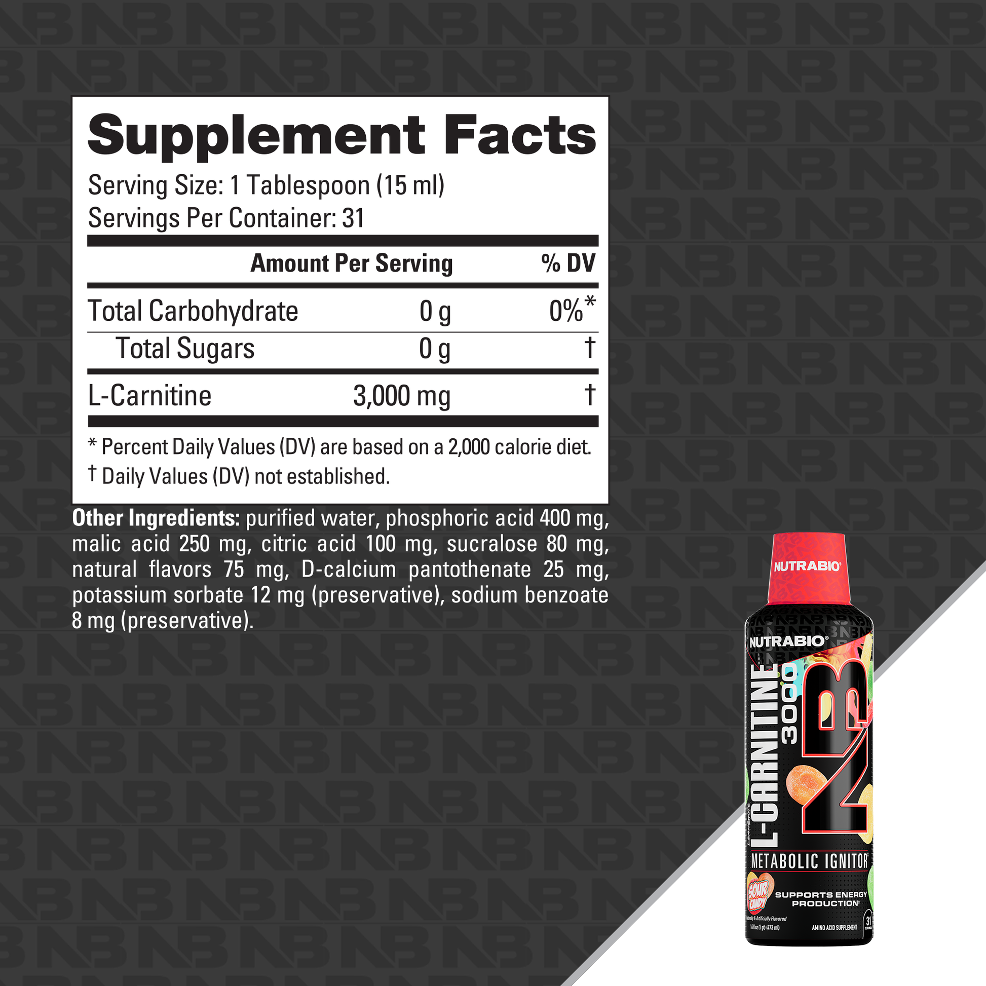 LeanShots Liquid L-Carnitine Shot (3000mg) | NutraBio Brands LeanShots Liquid L-Carnitine Shot (3000mg) | NutraBio Brands