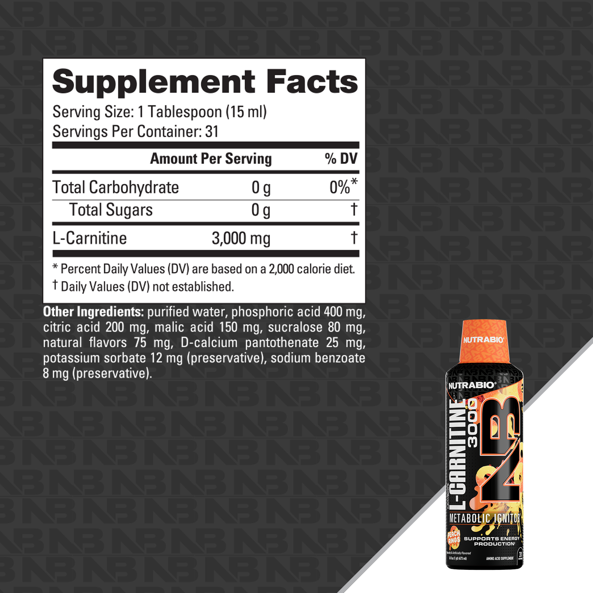 LeanShots Liquid L-Carnitine Shot (3000mg) | NutraBio Brands LeanShots Liquid L-Carnitine Shot (3000mg) | NutraBio Brands