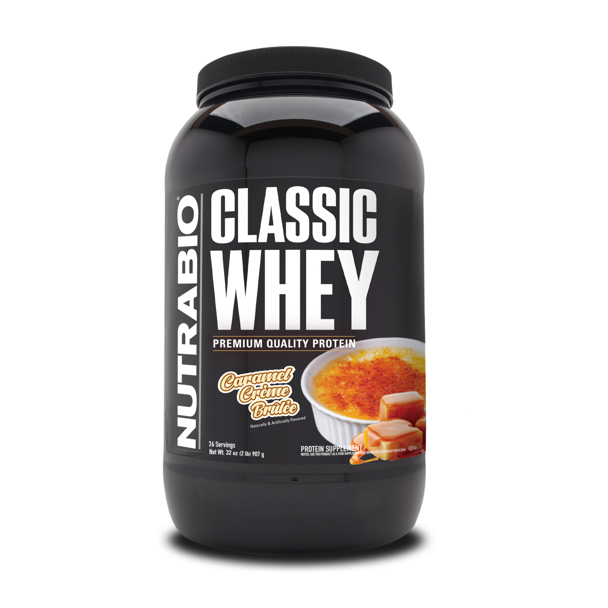 Bottle of Classic Whey Caramel Creme Brulee