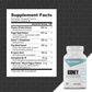 A supplement facts label for Nutrabio Kidney is shown next to a white bottle of Kidney Enhanced Kidney Support dietary supplement on a dark textured background.