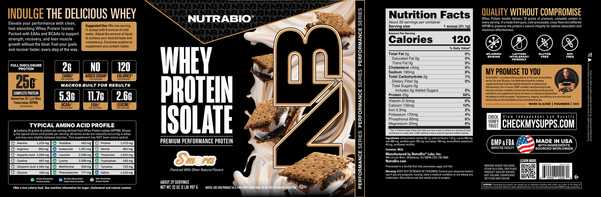 Whey Protein Isolate Smores