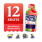 An image of Protein Now! highlighting that it is a 12-pack of Strawberry Watermelon shots. Protein Now features premium protein, is GLP-1 friendly, TSA approved, and supports muscle health.