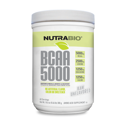 Bottle of BCAA 5000 Powder Unflavored