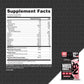 Supplement facts label and Mass Gainer M23 container on a black background with N3 Nutrition branding.