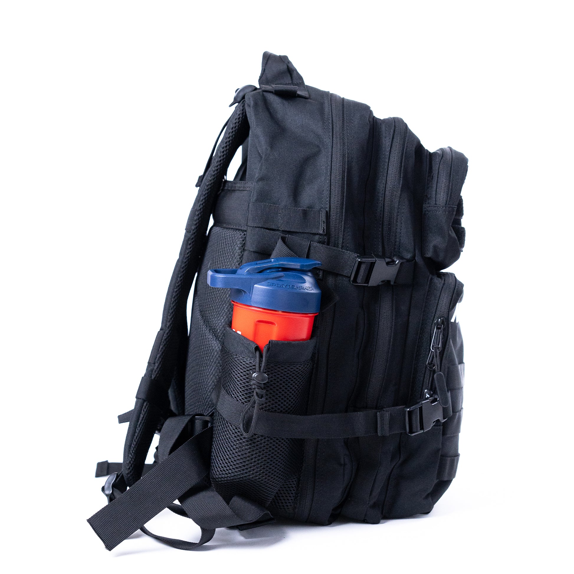 blue tacticle laptop backpack NutraBio Tactical Bag & Patch Bundle