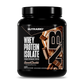 Nutrabio Whey Protein Isolate container with chocolate flavor on a white background