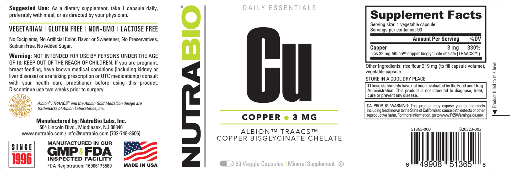 Bio-Chelate Copper Powder, Copper