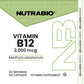 NutraBio Vitamin B12 full label flat 