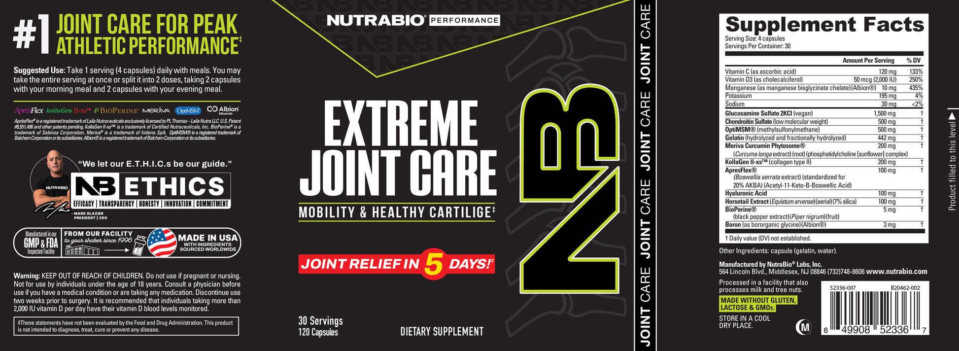 Extreme Joint Care Label