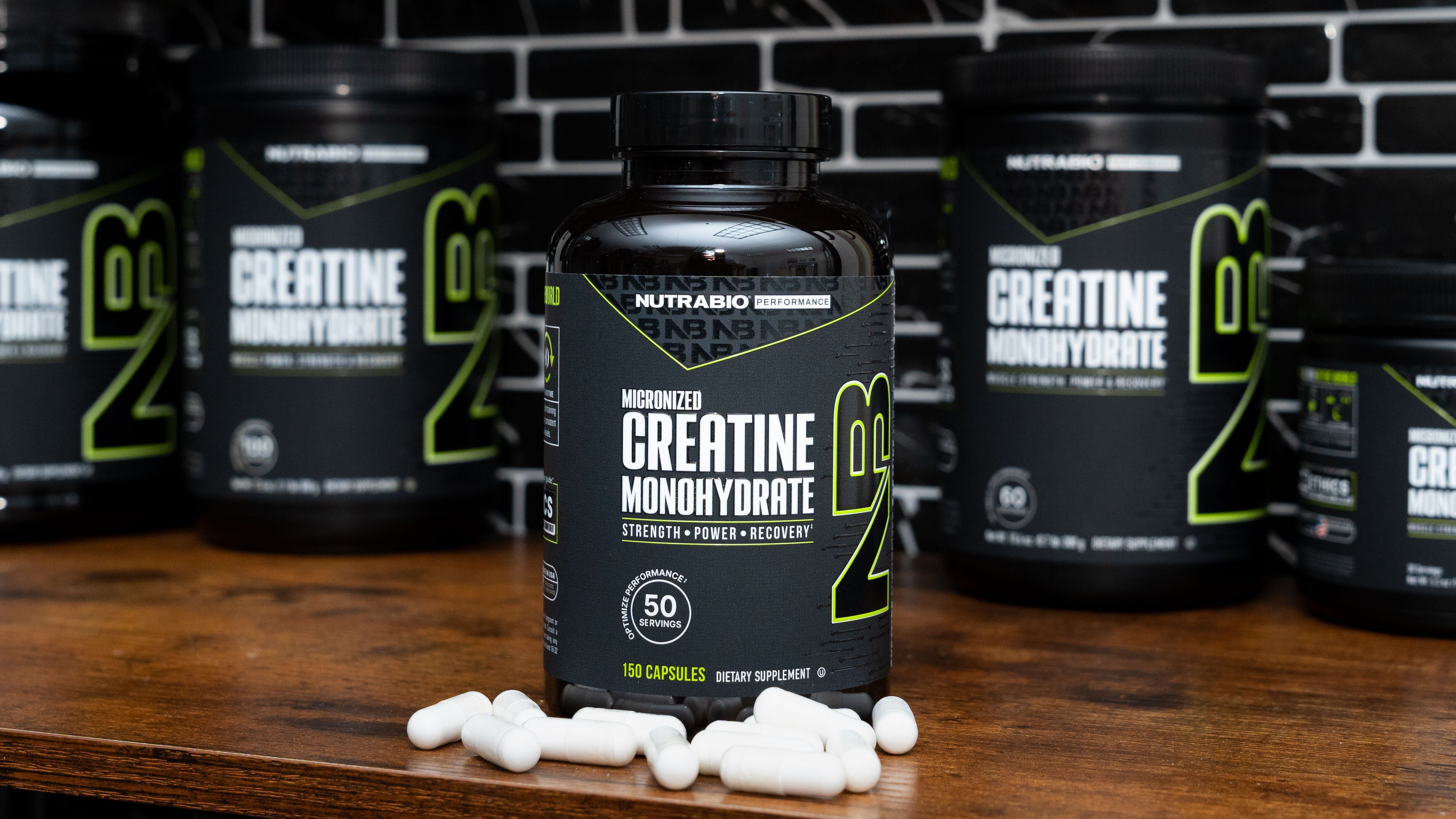 Creatine Monohydrate Capsules – NutraBio Brands