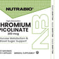 Nutrabio Chromium Picolinate supplement label with Nutrabio branding.
