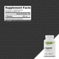 A white bottle of Nutrabio L-Theanine 200 mg dietary supplement capsules shown on a dark gray patterned background with a Supplement Facts label graphic overlaid on the upper left.