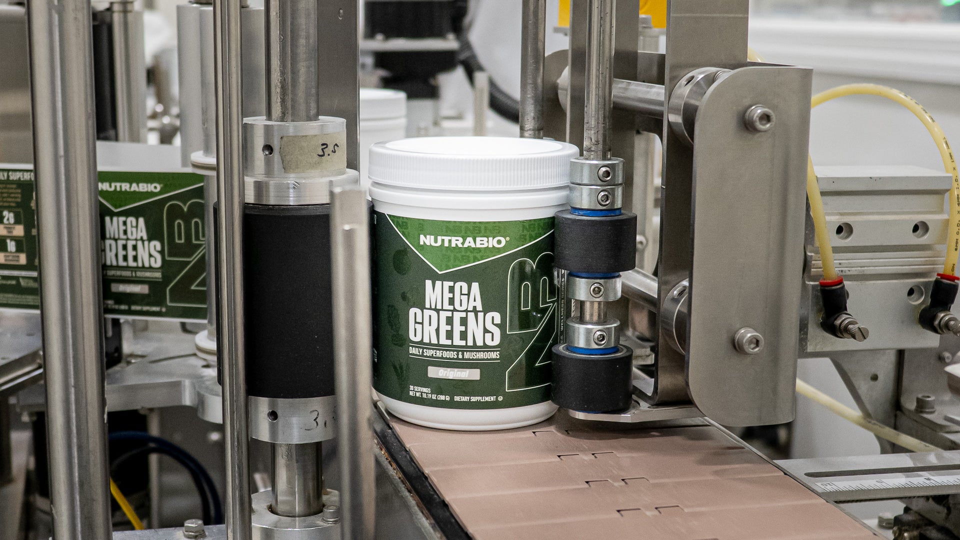 Load Video: NutraBio Mega Greens Manufacturing