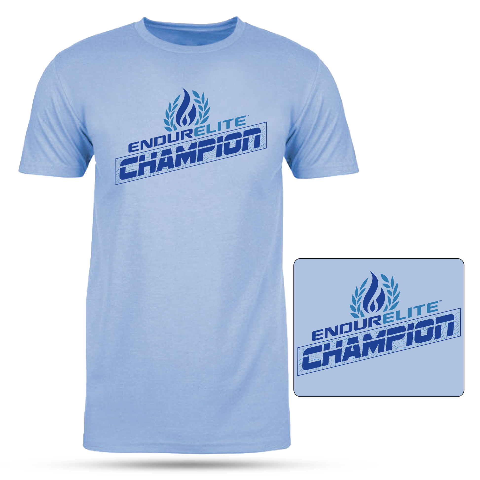 EndurElite Champion T-Shirt in a light blue color.
