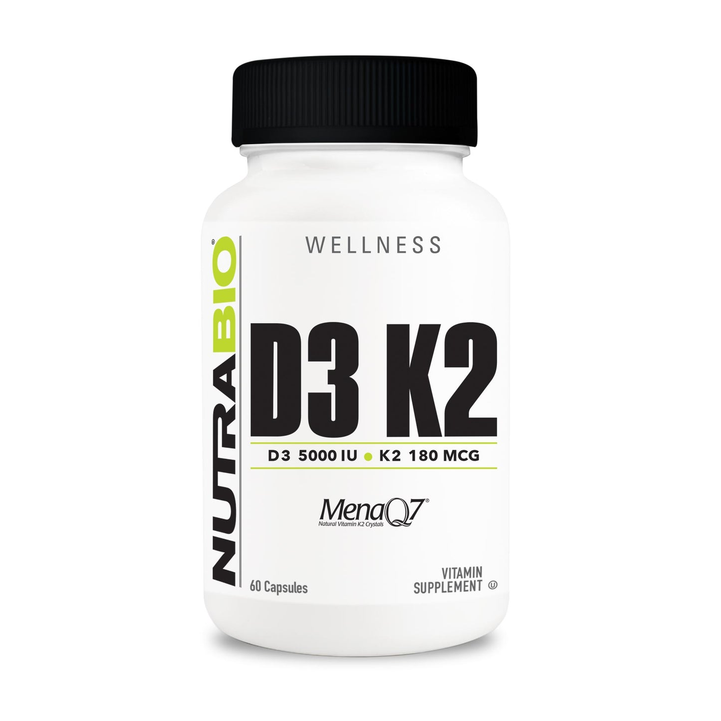 Vitamin D3 K2 (5000 IU D3, 180 MCG K2)