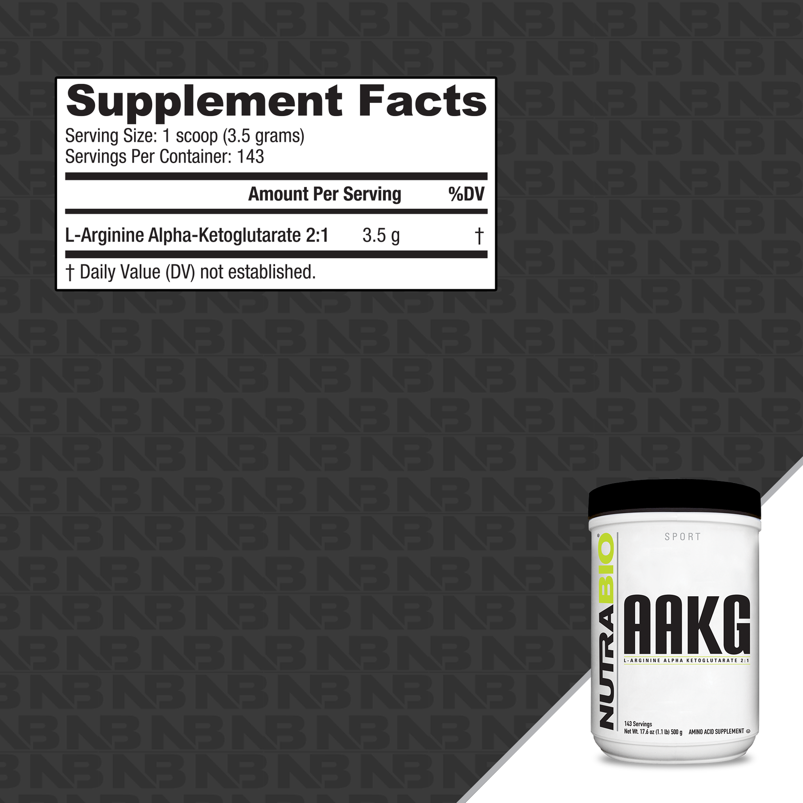 Arginine AKG Powder NutraBio Brands