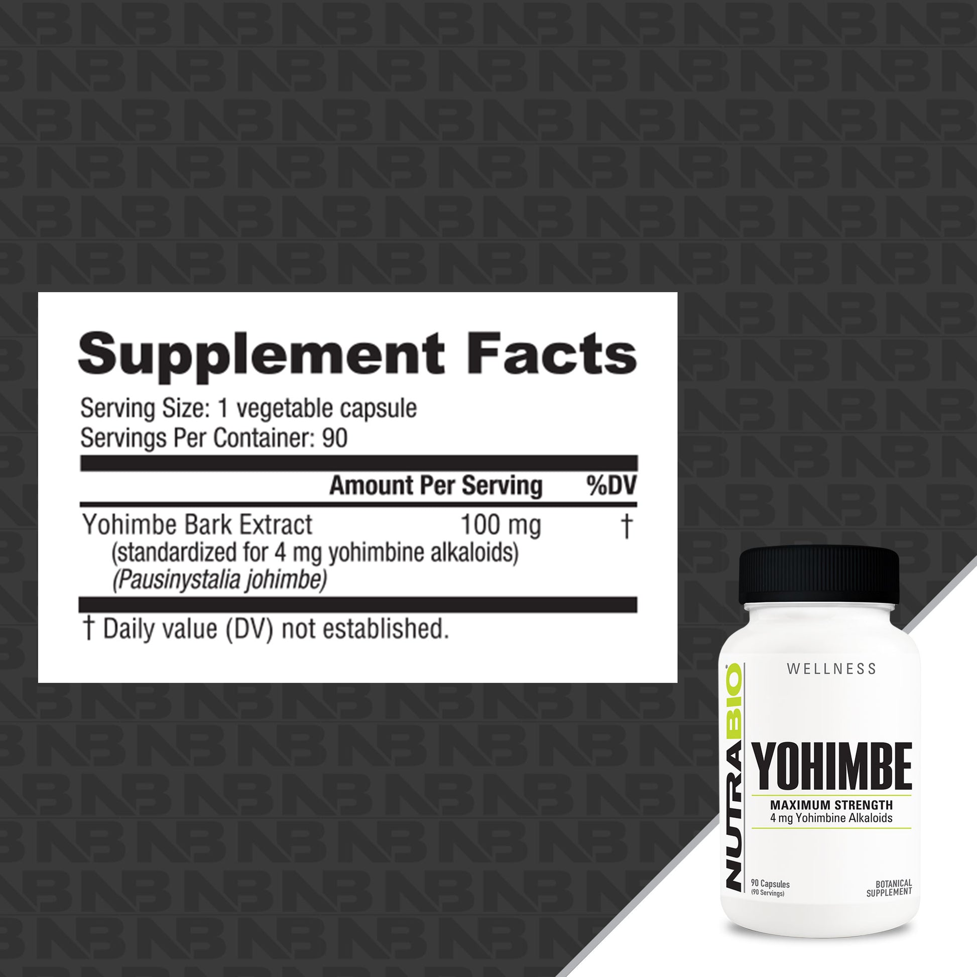 Yohimbe (4mg) NutraBio Brands Yohimbe (4mg) NutraBio Brands